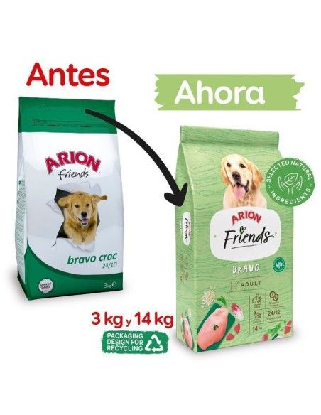 Pienso para Perro ARION Friends Bravo Croc 3kg